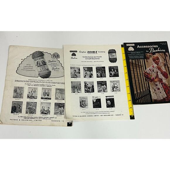 Beehive Vintage Knitting Pattern Books Booklets 1950’s 1960’s - Picture 4 of 13